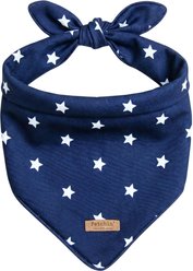 Fetchin' Co. Star Printed Accessory Dog Bandana, Navy/White, Small/Medium