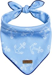 Fetchin' Co. Anchor Printed Accessory Dog Bandana, Blue, Medium/Large