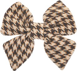 Fetchin' Co. Houndstooth Bow Accessory Dog Collar, Multicolor, Small/Medium