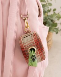 Fetchin' Co. Rust Plaid Waste Bag Holder Dog Backpack, Multicolor slide 2 of 3