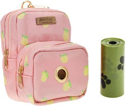 Fetchin' Co. Pink Lemonade Mini Waste Bag & Treat Holder Dog Backpack, Multicolor