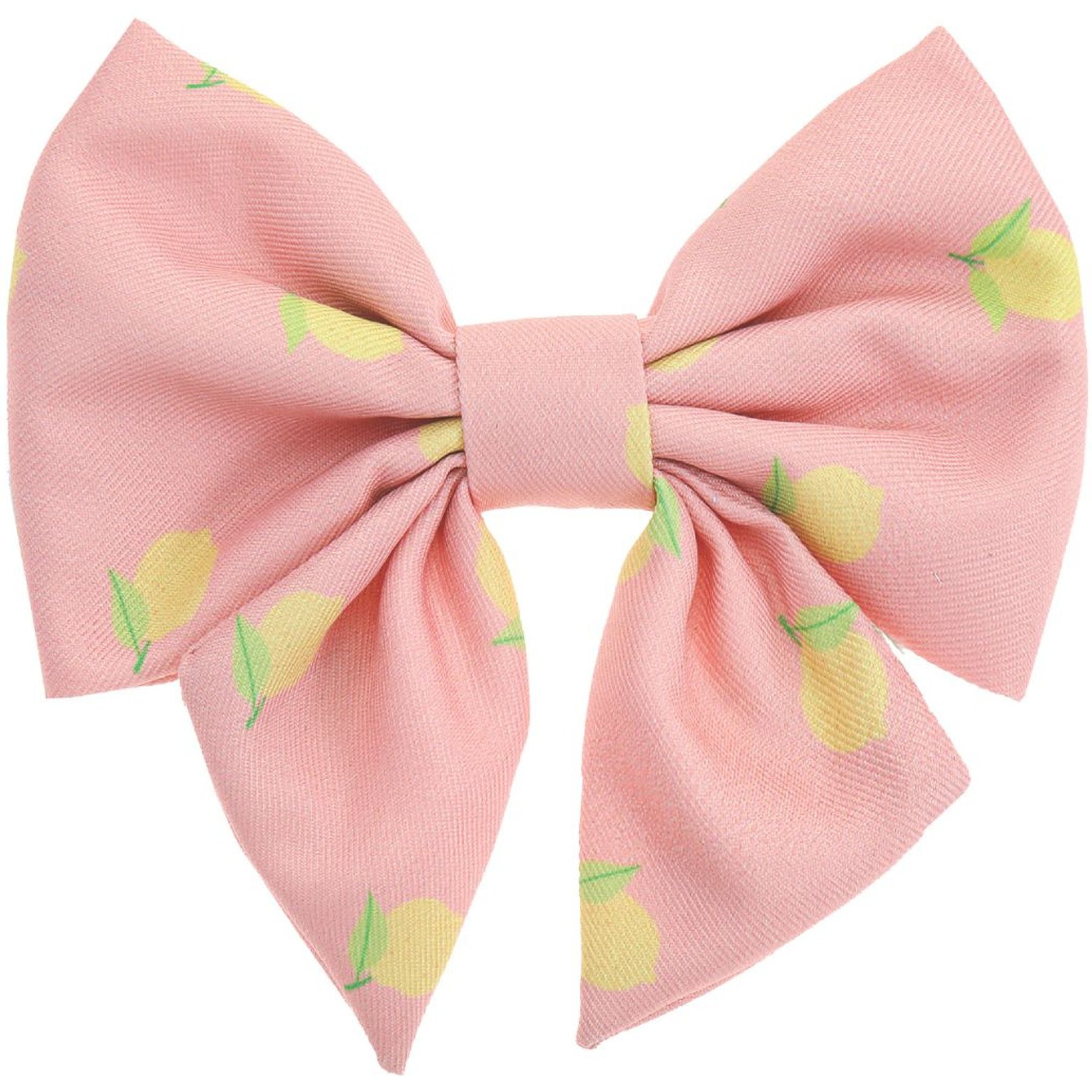 Fetchin' Co. Pink Lemonade Bow Accessory Dog Collar, Multicolor, Small/Medium