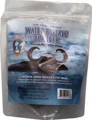 QT Dog Water Buffalo Flavored Bladder Natural Dog Chew Treats, 4 count