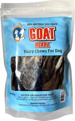 QT Dog Goat Ears with Hair Natural Dog Chew Treats, 10 count slide 1 of 2