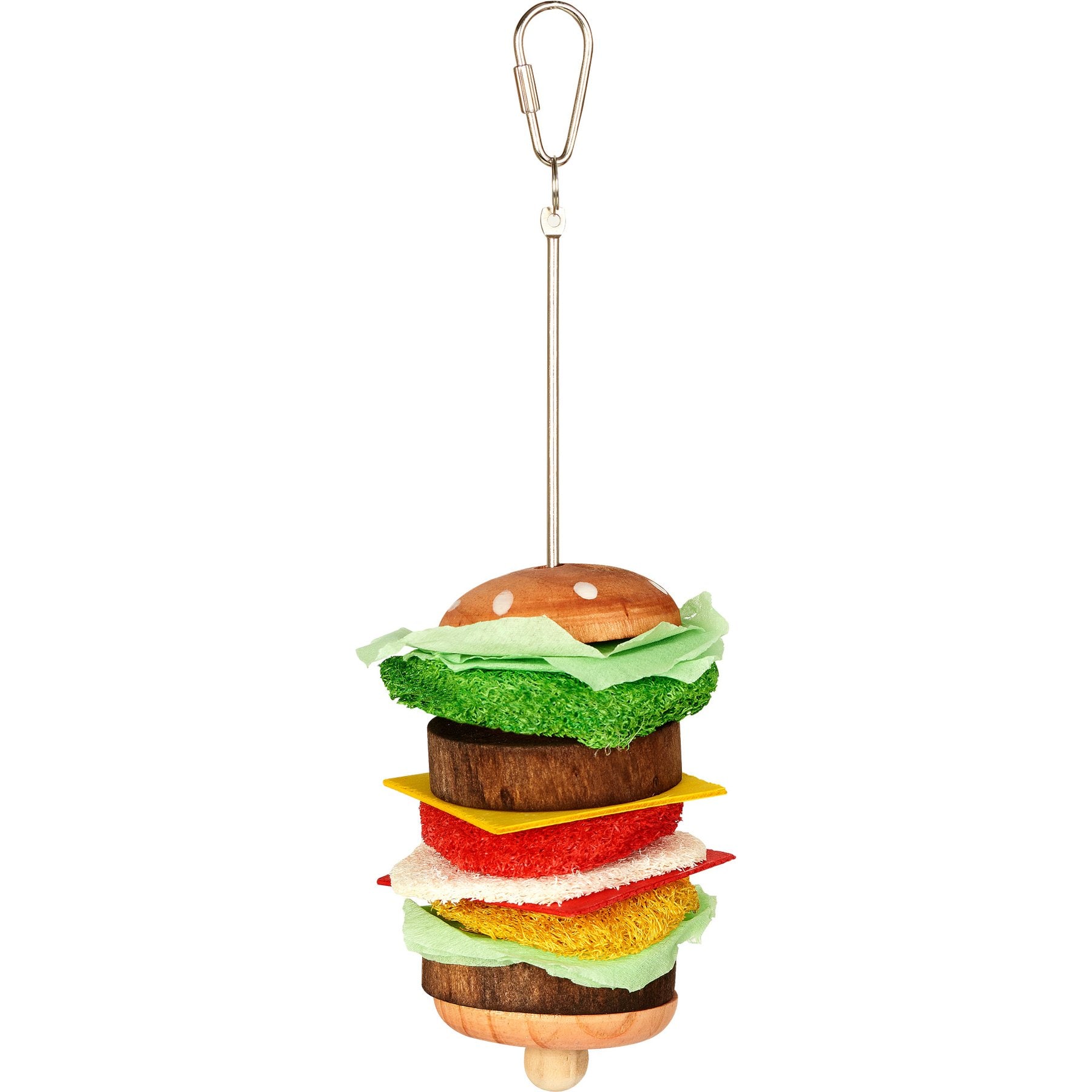 Natures Instincts Deluxe Burger Kabob Dental Chew Small Animal Toy, Multicolored