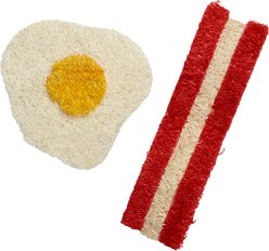 Natures Instincts Loofah Sunny Side Up Dental Chew Small Animal Toy, Multicolored