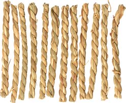 Natures Instincts Toss & Teeth Seagrass Sticks Teething Chew Small Animal Toy, Natural