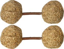 Natures Instincts Energy & Exercise Baton Balls Dental Chew Small Animal Toy, Natural
