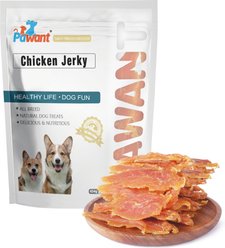 Pawant Training Snacks Rawhide Free Low-Fat Chicken Jerky Dog Treats, 8-oz pouch