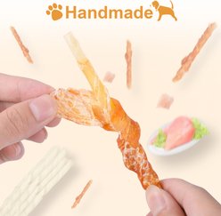 Pawant All Natural Training Snacks Sticks 1-lb Chicken Wrapped Rawhide Dog Chew, 16-oz pouch slide 2 of 7
