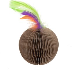 Ware Corrugate Feather Ball Chasers Cat Toy slide 2 of 5