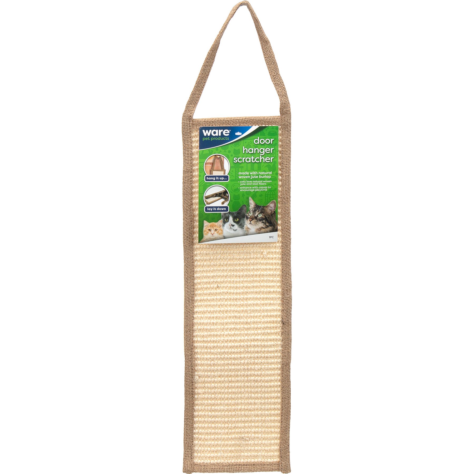 Ware Burlap Door Hanging-Scratchers Cat Toy