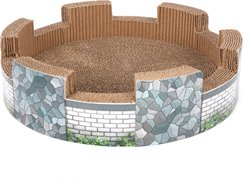 Ware Corrugated Catnip Castle Scratchers Cat Toy