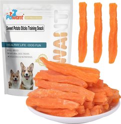 Pawant No Rawhide Training Snacks Grain-Free Low-Fat Sweet Potato Soft & Chewy Dog Treats, 16-oz pouch