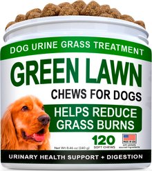 StrellaLab Green Lawn Urine Neutralizer Chicken Flavored Soft Chews for Dogs with Probiotics, Enzymes & Cranberry, 120 count