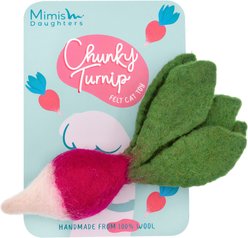 Mimis Daughters Chunky Turnip Exercise Kicker Cat Toy, Red, 7.8-in