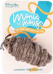 Mimis Daughters Monte Mouse Exercise Teaser Cat Toy, 78-in, Grey