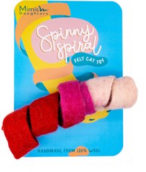 Mimis Daughters Spinny Spiral Exercise Teaser Cat Toy, Pink, 9.8-in slide 1 of 8