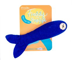 Mimis Daughters Freddy Fish Exercise Kicker Cat Toy, Blue, 9.8-in slide 1 of 7