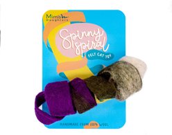 Mimis Daughters Spinny Spiral Exercise Teaser Cat Toy, Purple, 78-in slide 1 of 8