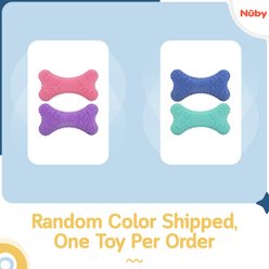 Nuby Foam Bone Calming Vanilla Scent Durable Dental Teething Dog Chew Toy, 2 count, Assorted slide 2 of 6