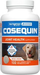 Nutramax Cosequin Joint Health Supplement with Glucosamine, Chondroitin & MSM Chewable Tablets for Dogs, 132 count