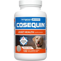 Nutramax Cosequin Joint Health Supplement with Glucosamine, Chondroitin & MSM Chewable Tablets for Dogs, 132 count