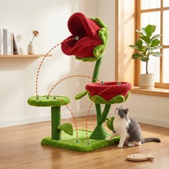 Happy & Polly Mystic Carnivorous Flower-Inspired Fleece Cat Tree, Jumbo slide 2 of 9