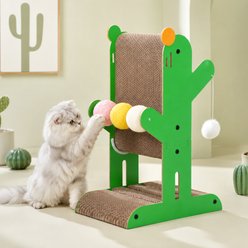 Happy & Polly Desert Bloom Cactus 23.6‑in Hanging Ball Cactus Toy Cat Scratcher