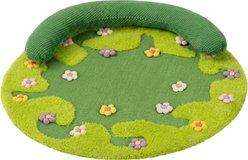 Happy & Polly Wildflower Garden Round Mat Cat Scratcher Pad