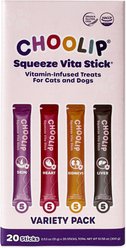 Choolip Variety Pack Lickable Dog & Cat Treats, 10.58-oz box, 20 count