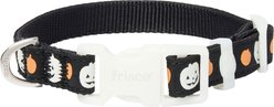 Frisco Glow in the Dark Pumpkin Dog Collar, XS: 8 to 12-in neck, 5/8-in wide