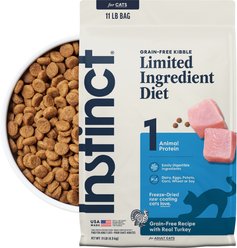Instinct Limited Ingredient Diet Real Turkey Recipe Grain-Free Dry Cat Food, 11-lb bag