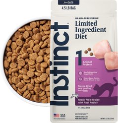 Instinct Limited Ingredient Diet Real Rabbit Recipe Grain-Free Dry Cat Food, 4.5-lb bag