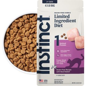 Instinct Limited Ingredient Diet Real Rabbit Recipe Grain-Free Dry Cat Food, 4.5-lb bag