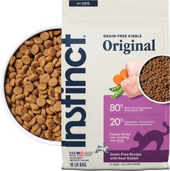 Instinct Original Real Rabbit Recipe Grain-Free Dry Cat Food, 10-lb bag