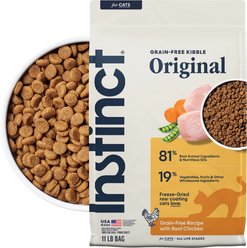 Instinct Original Real Chicken Recipe Grain-Free Dry Cat Food, 11-lb bag