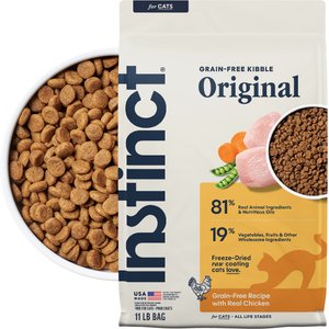 Instinct Original Real Chicken Recipe Grain-Free Dry Cat Food, 11-lb bag
