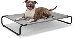 Veehoo Indoor & Outdoor Raised Hammock Cooling Elevated Dog Bed, Gray, X-Large: 45.0 x 30.0 x 7.9-in