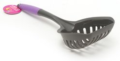 Messy Cats Long Handle Cat Litter Scoop, Purple, X-Large: 16 x 5 x 3-in slide 1 of 6