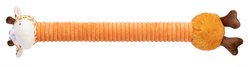 Dogline Marvelous Melman Squeaky Plush Dog Toy, Orange, 22-in