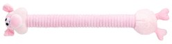 Dogline Wiggly Wilbur 22" Squeaky Plush Dog Toy, Pink, 22-in