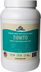 Sea Bites Gluten-Free Bonito Freeze-Dried Dog Treats, 24-oz pouch
