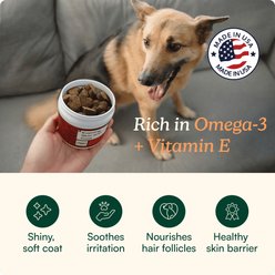 Reggie Evening Skin & Coat Chew Pork Flavored Soft Chew Skin & Coat Supplement for Dogs, 60 count slide 2 of 8