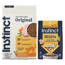 Instinct Original Recipe with Real Chicken Freeze-Dried Raw Coated Dry Food + Raw Boost Mixers Chicken Recipe Freeze-Dried Cat Food Topper