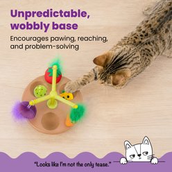 Catstages Hunt N' Wobble Veggie Bowl Interactive Cat Toy with Catnip slide 2 of 7