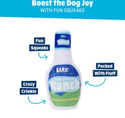 BARK Stinky Valley Ranch Squeaky Plush Dog Toy, Multicolor slide 2 of 4