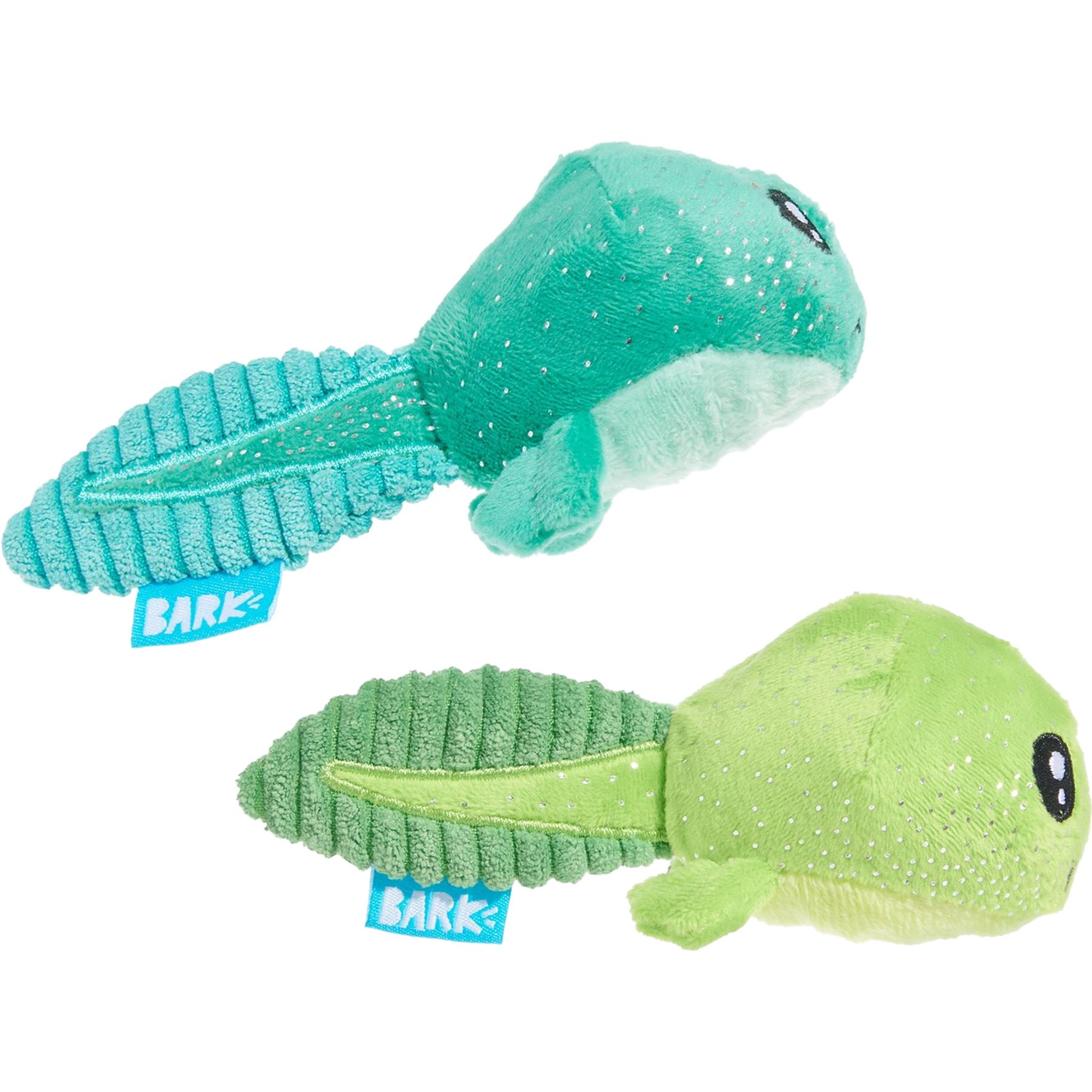 BARK Tad & Paul Squeaky Plush Dog Toy, Multicolor