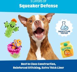 BARK Muy Squeaky Margarita Squeaky Plush Dog Toy, Multicolor slide 2 of 8
