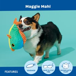 BARK Maggie Mahi Squeaky Plush Dog Toy, Multicolor slide 2 of 7